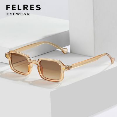 Men Women Square Fashion Sunglasses Small Frame Classic  display picture 3