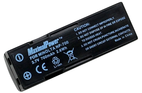 Batterie Compatible Minolta NP-200 - 700mAh, Li-ion, Pour Appareils Photo