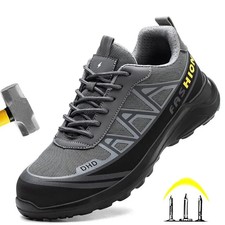 MENS WOMEN SAFETY SHOES WORK TRAINER COMPOSITE PLASTIC TOE CAP SHOES LIGHTWEIGHT