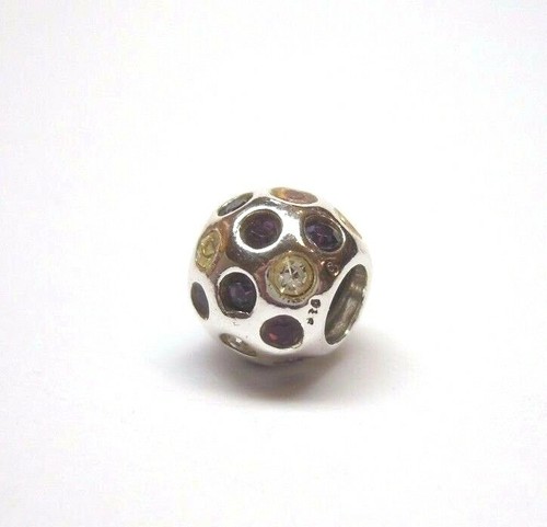 CHAMILIA STERLING SILVER 925 RETIRED PURPLE SWAROVSKI DISCO CHARM BEAD JB-35C - Picture 2 of 5