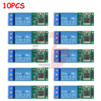10PCS 6-24V Flip-Flop Latch Relay Bistable Self-Locking Low Pulse Trigger Module
