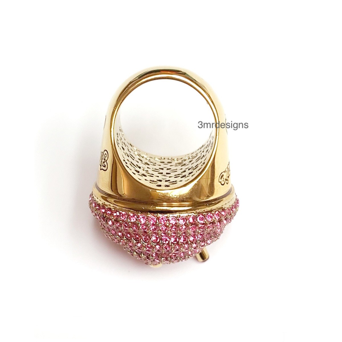NWT Kate Spade FAST FOOD FREEZIE 12-K Gold Plated Brass CZ