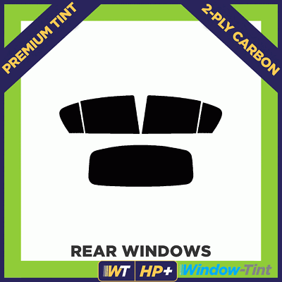 Pre-Cut Window Tint Film For Vauxhall Corsa 3-Door (2006-2014) - 20% Dark Smoke, Rear Windows