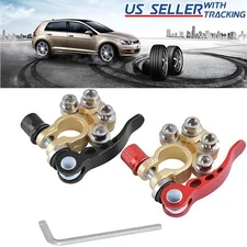 2Pcs Car Battery Terminal Clamp Connector Quick Release Adjust Disconnect Tool