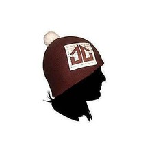 Landing - Pom Pom Beanie Hat - Brown SALE