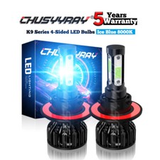 For Dodge Grand Caravan 2008-2010 2x 9008 LED Headlights Hi/Low Beam BUlbs 8000K