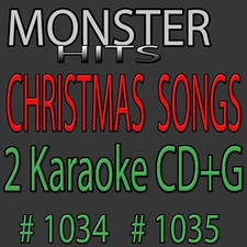 Karaoke 2 CD G Monster Hits Christmas Songs1034 1035/White Christmas,Silver Bell