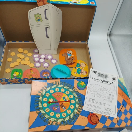 Vintage Rugrats "Lookie! Cookies!" 3-D Board Game by Mattel - 1998 - Complete