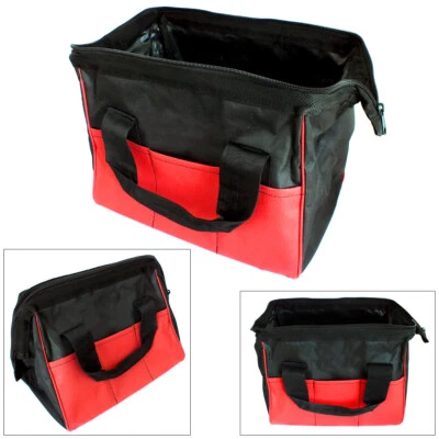 365-ONLINE 12" HEAVY DUTY 6 POCKET NYLON TOOL BAG ZIP-UP HOLDALL TOOLBAG TOOLS STORAGE CASE