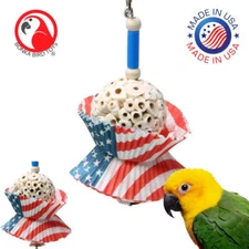 1925 USA Cake Small Bird Toy foraging parrot cage toys cockatiel african grey 
