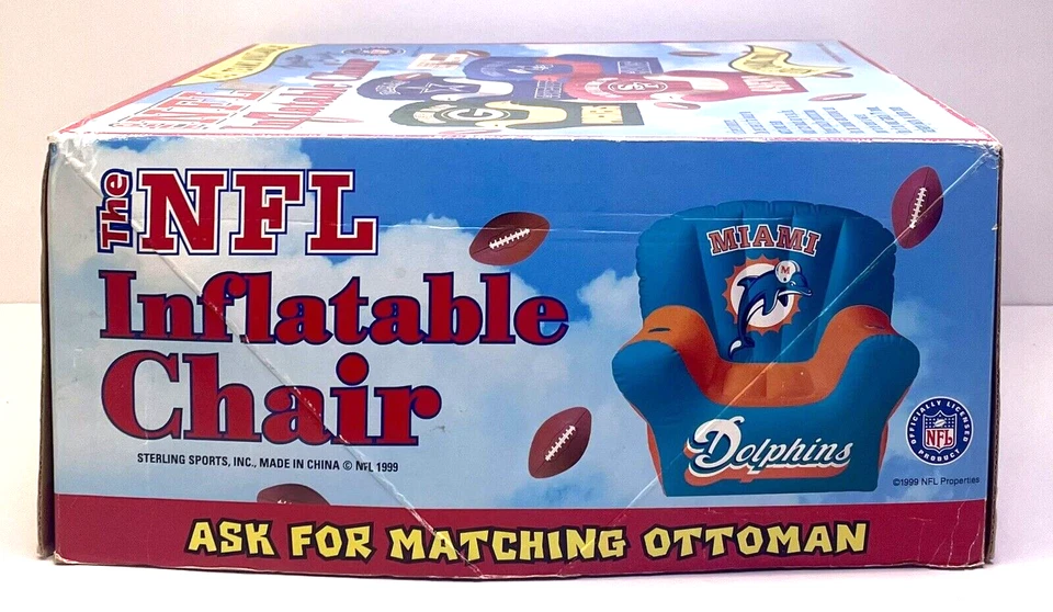 Vintage 1999 The NFL Inflatable Tampa Bay Buccaneers Adult Chair - Open Box - Image 3 of 4