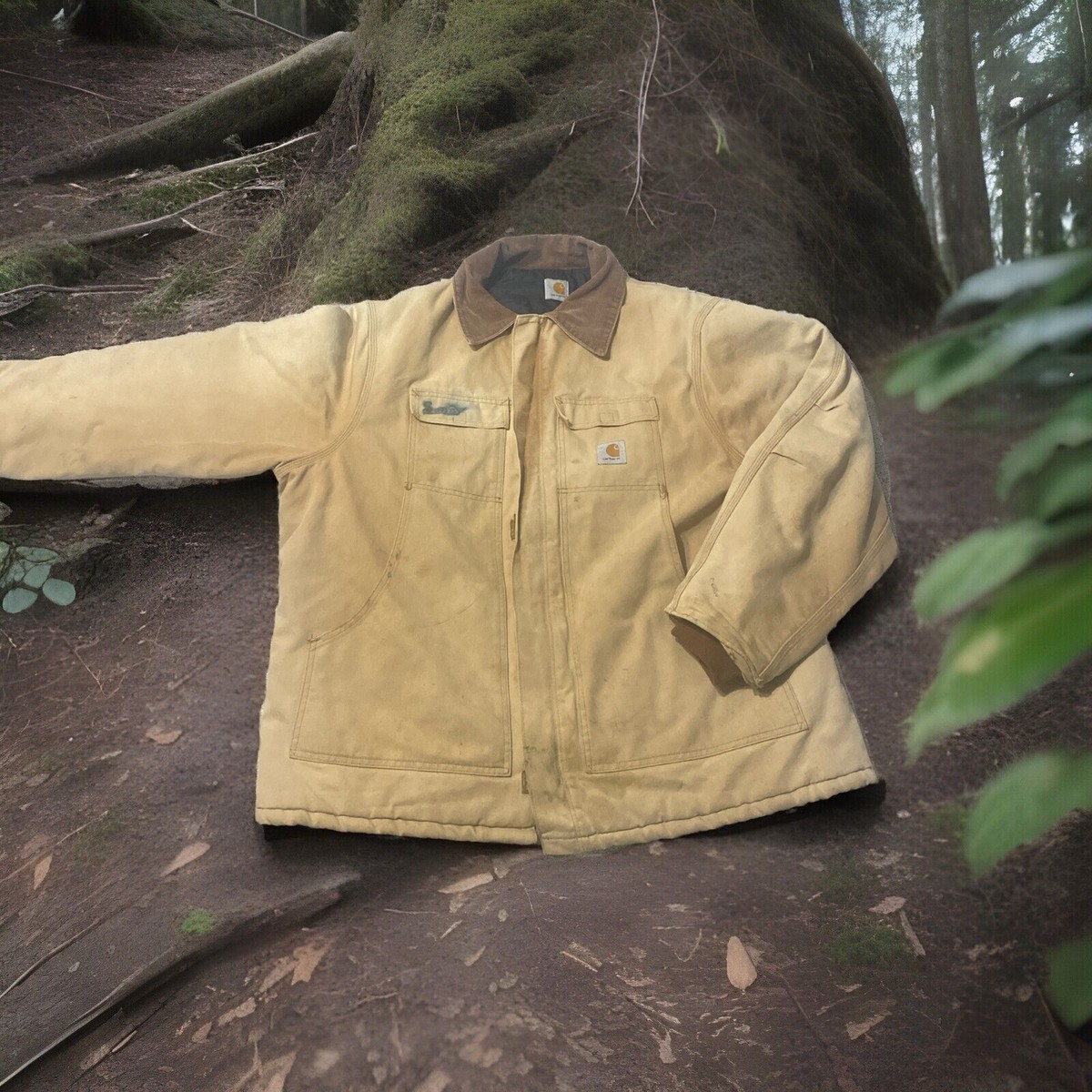Vintage 1990s Carhartt Heavy Duty Quilted Lined Duck Chore Vintage 1990s Carhartt Heavy Duty Quilted Lined Duck Chore