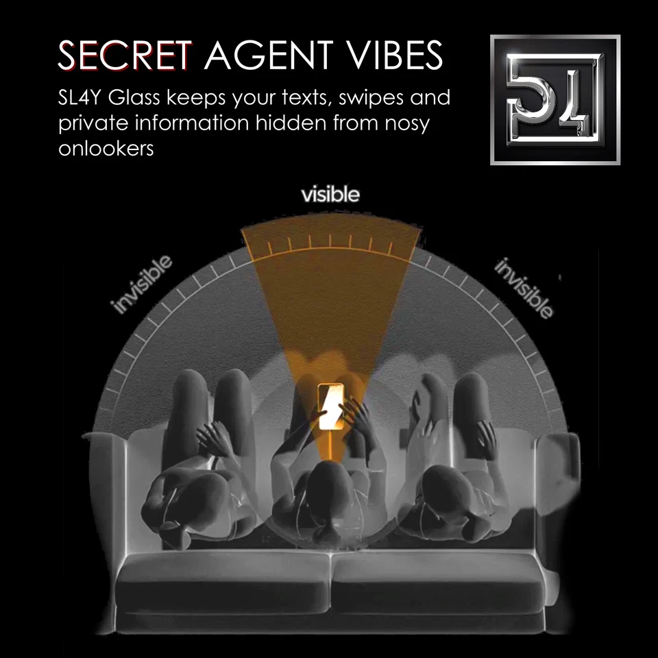 3 Pack Privacy Tempered Glass Screen Protector For iPhone 16 15 14 13 12 11 Max - Image 2 of 4