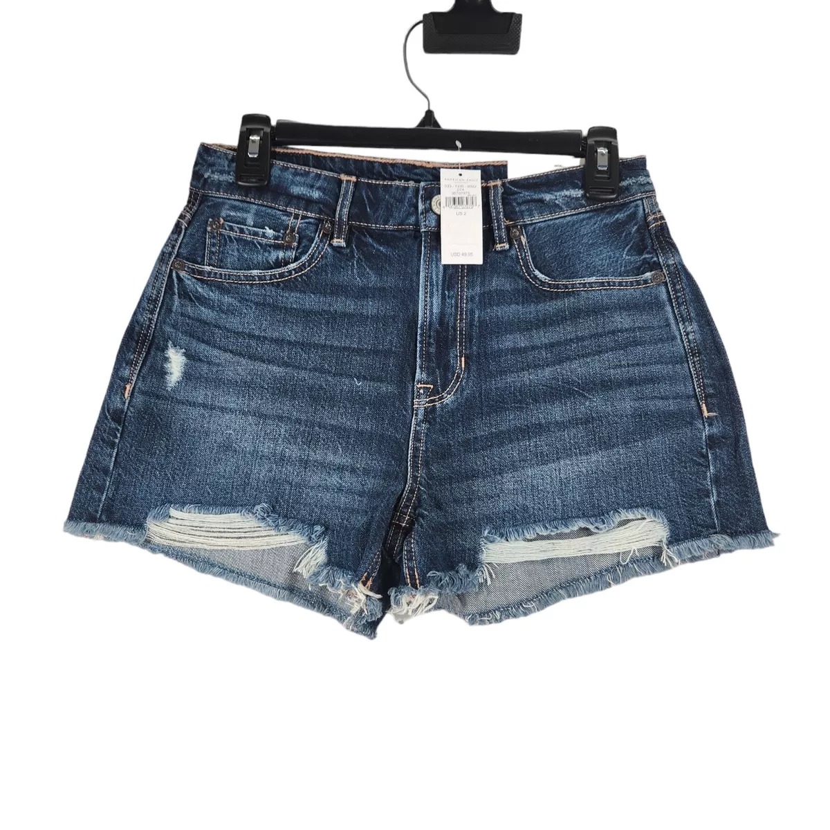 New American Eagle TomGirl Hi Rise Shortie Jean shorts Women s