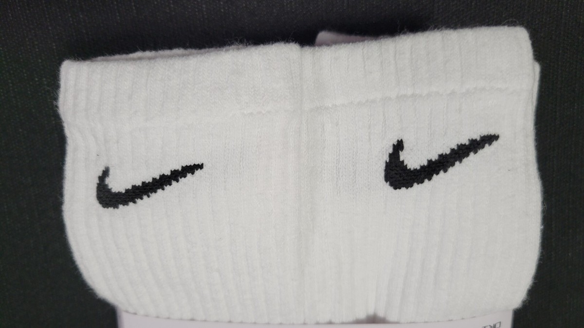 Nike Everyday Cushion Crew Socks White 6 Pack Mens Size 8-12