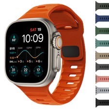 Bracciale 49mm Cinturino Silicone per Apple Watch Cinturino Serie Ultra 8 7 6 5 SE