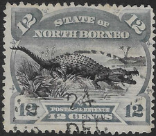 NORTH BORNEO 1894. 12c. PERF 13 1/2 x 14 FINE USED. SG. 75a.    (D176)