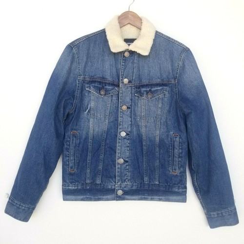 Express Mens Small Sherpa Lined Denim 