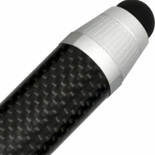 Bolígrafo y lápiz óptico de bolsillo Digee REAL de fibra de carbono plateado Foto 2 de 2