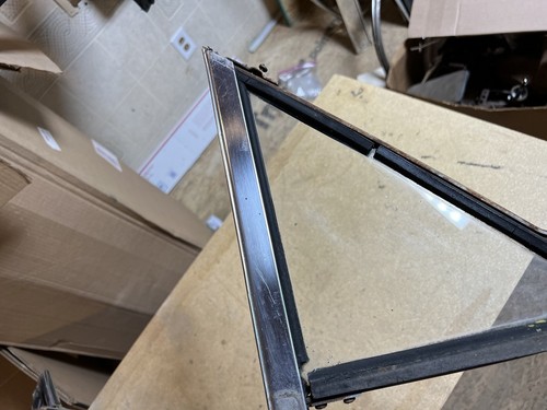 1964 1965 Falcon Fordor 4 Door LH Rear Door Quarter Glass #3 - Picture 7 of 11
