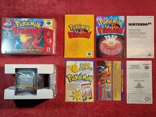 Pokemon Stadium (Nintendo 64, 2000) 100% Complete in Box -  Authentic - Tested
