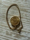 1 oz American US Gold Eagle Coin BU 1987 W/ 24kt Mesh Chain
