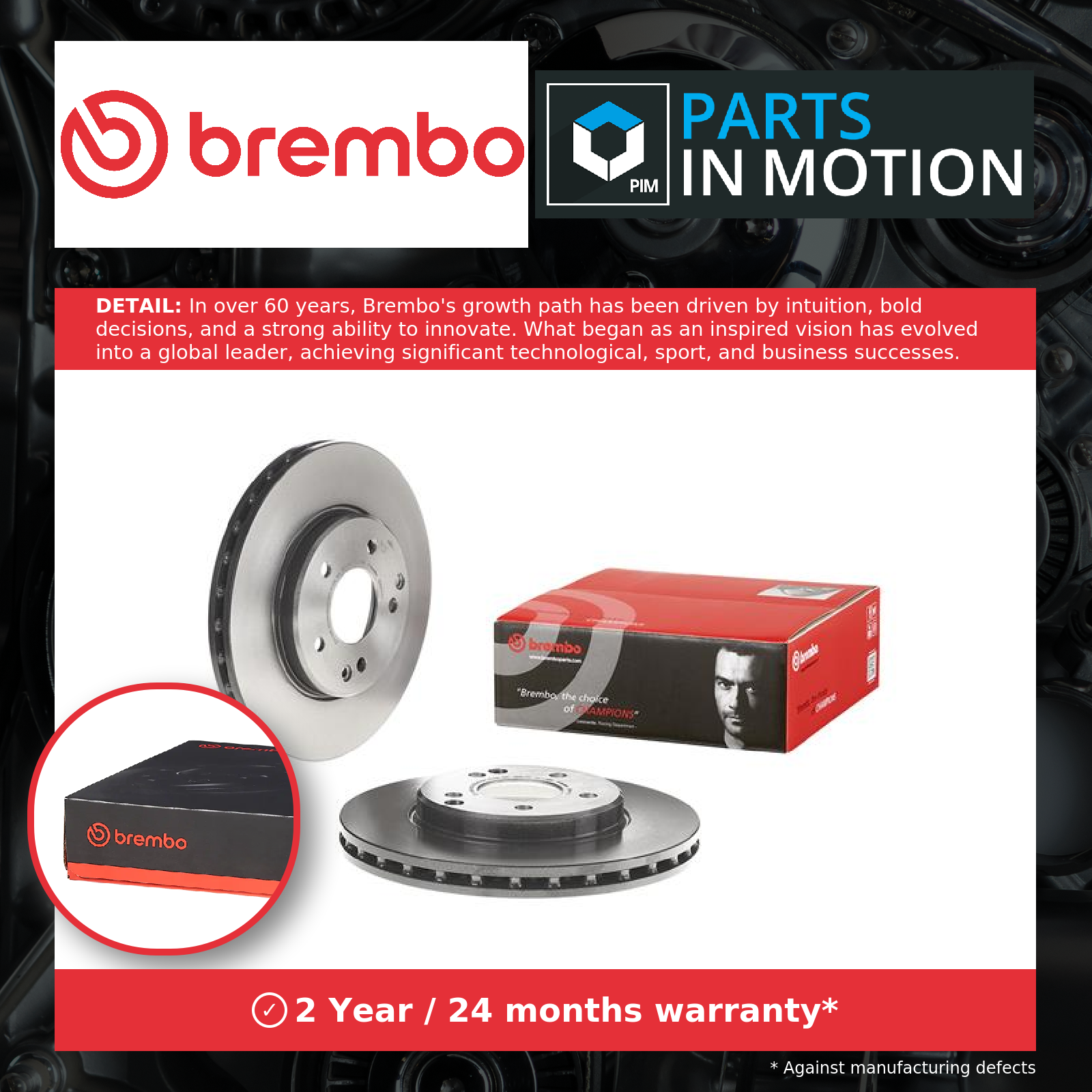 2x Brake Discs Pair Vented fits MERCEDES C160 CL203 1.8 Front 02 to 08 M271.921 - Image 15