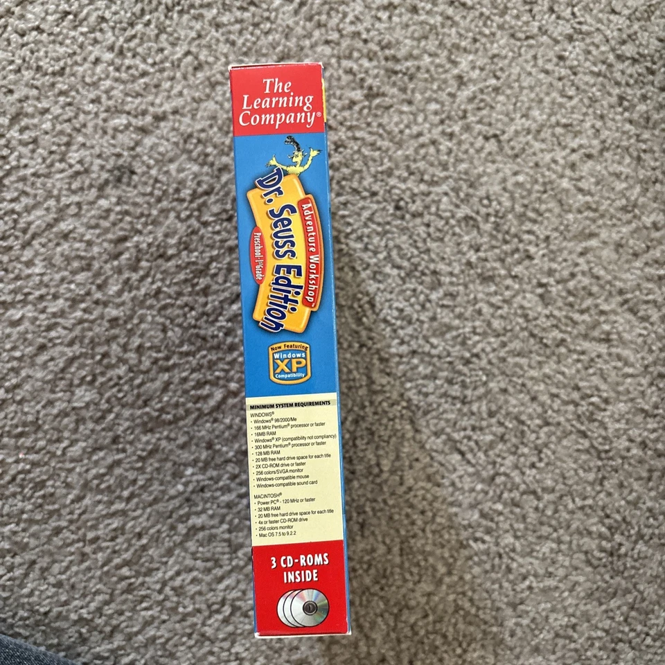 Adventure Workshop Preschool-1st Grade 2002 PC CD-ROM Dr. Seuss: 3 Titles Sealed - Image 3 of 4
