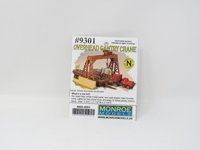 Monroe Models N 9301 Overhead Gantry Crane Industrial Railyard Accessory Kit