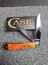  Case XX 6254 Cayenne Bone Crandall Jig Trapper Knife 
