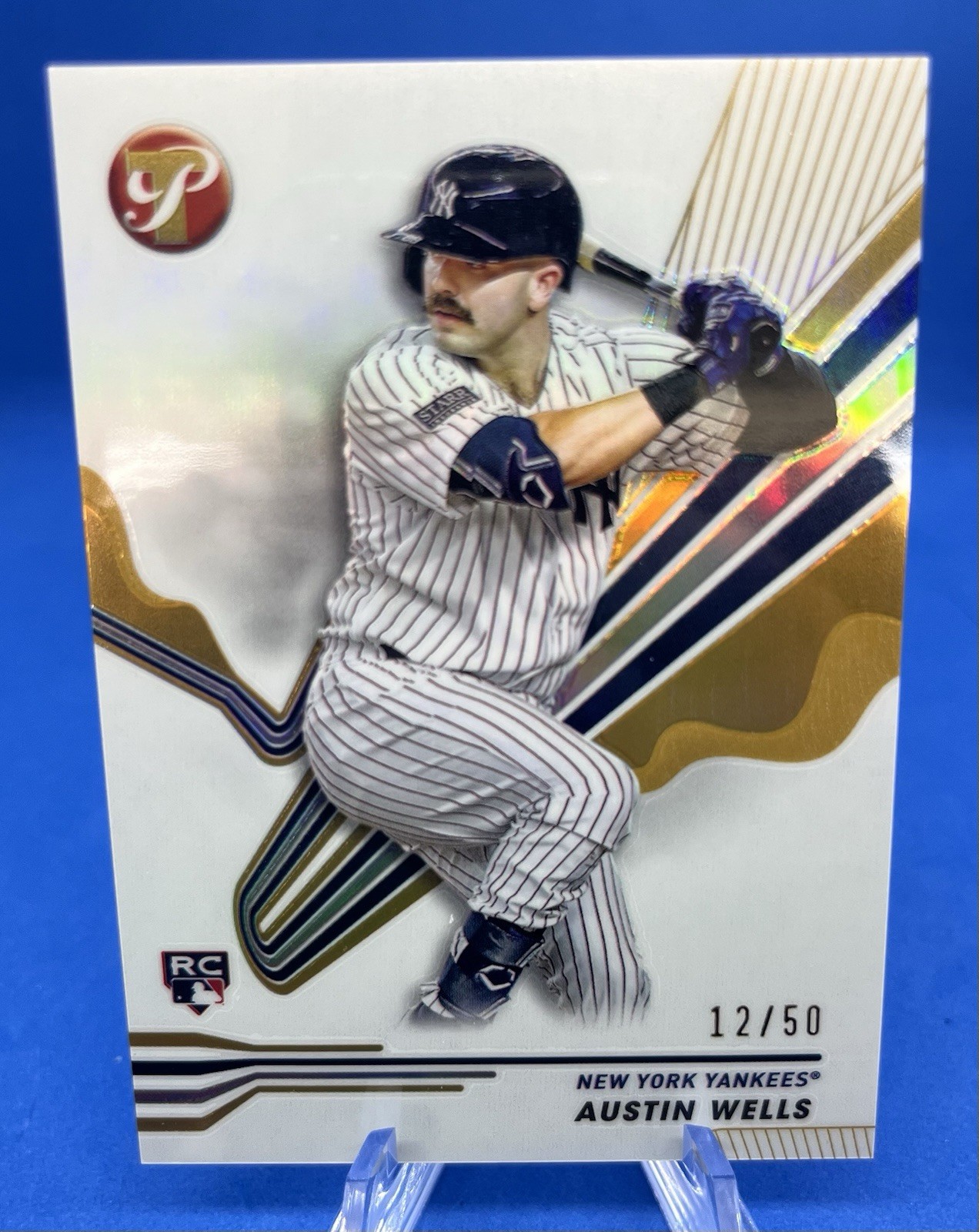 2024 Topps Pristine Austin Wells Gold RC /50 Yankees