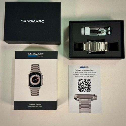 SANDMARC TITANIUM EDITION APPLE WATCH ULTRA BAND, GRADE 2 PREMIUM BAND