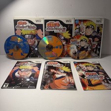 naruto clash of ninja revolution 1,2,3 Wii Complete Series Tested Working CIB