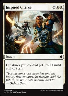 Inspired Charge - LP Foil C : Battle for Zendikar