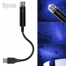 Car Interior Roof LED Star Light USB Atmosphere Starry Sky Night Projector Lamp