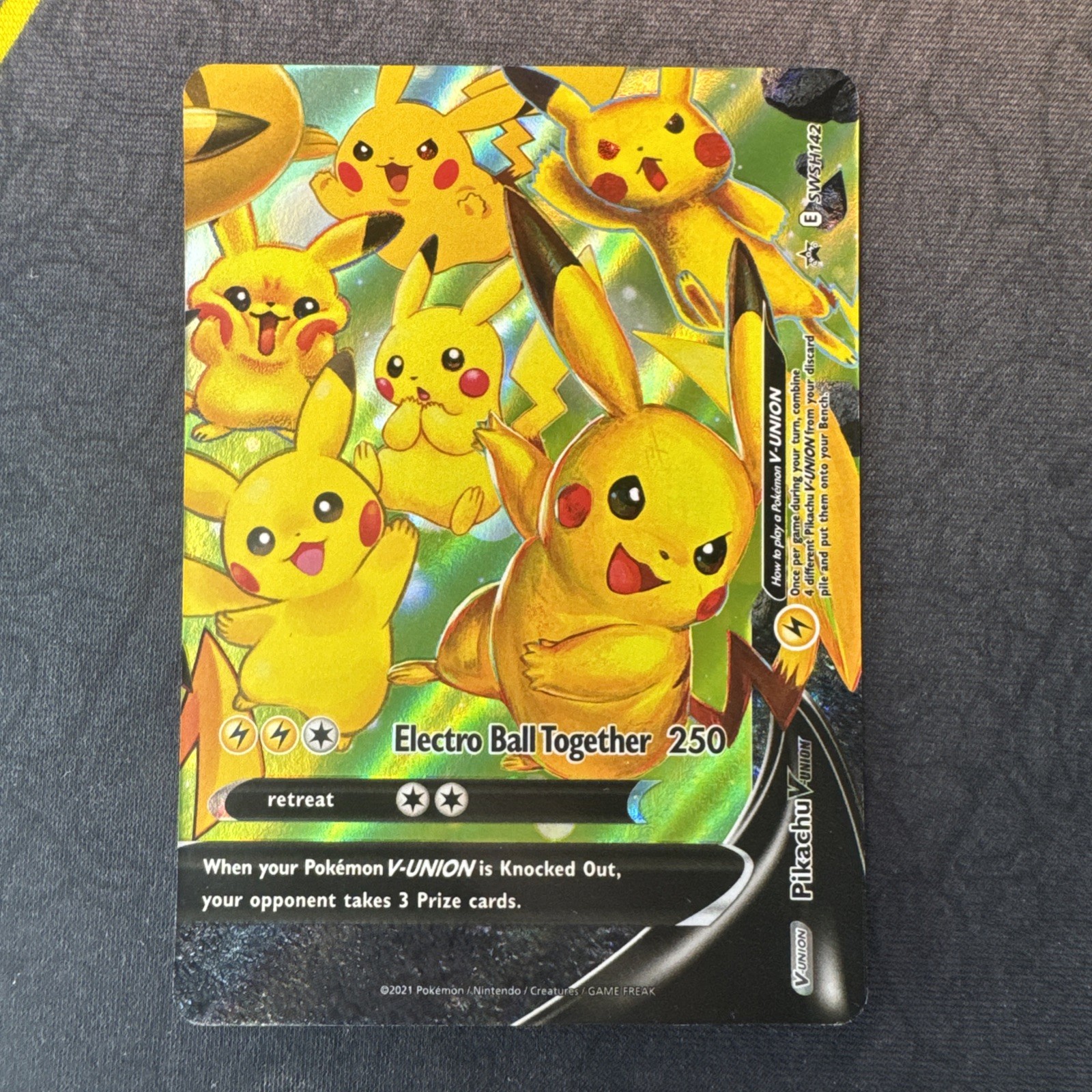 Pikachu V-Union SWSH142 Sword & Shield Black Star Promo Cards Holo Pokemon