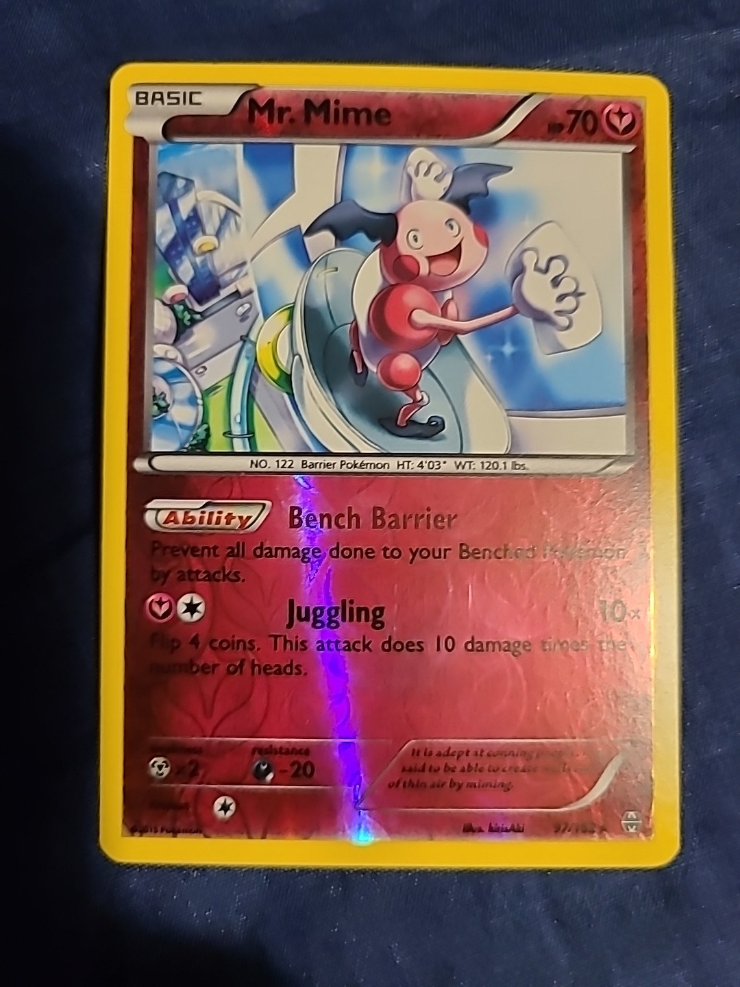 Pokemon TCG Mr. Mime 97/162 Breakthrough Reverse Holo