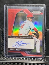 Cooper Hjerpe 2025 Prizm - Prospect Signature / Auto - Red Prizm #8/99 Cardinals