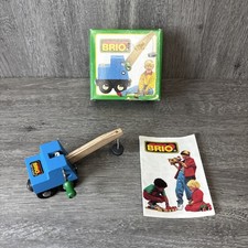 Vintage BRIO 33383 Mobile Crane. Made in Sweden Complete With Box And Booklet