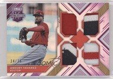2018 Panini Elite Extra Edition Quad Materials Purple 24/25 Aneury Tavarez hg6