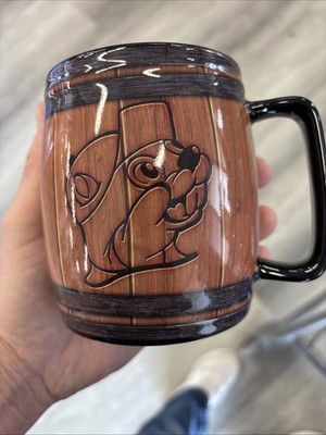 Buc-ee s Bucees Barrel Ceramic Coffee Mug Brown Collectible 14-16 oz Cup