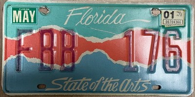 Florida / State of the Arts / License Plate - L@@K