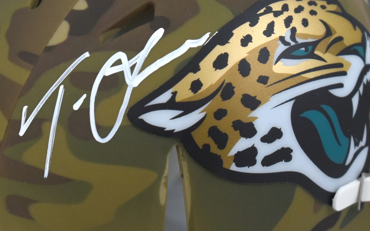 Trevor Lawrence Autographed Jacksonville Jaguars Camo Speed Mini