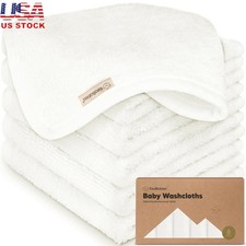 Ultra Soft Bamboo Washcloths 6-Pack Baby Bath Towel Gentle Exfoliation Absorbent