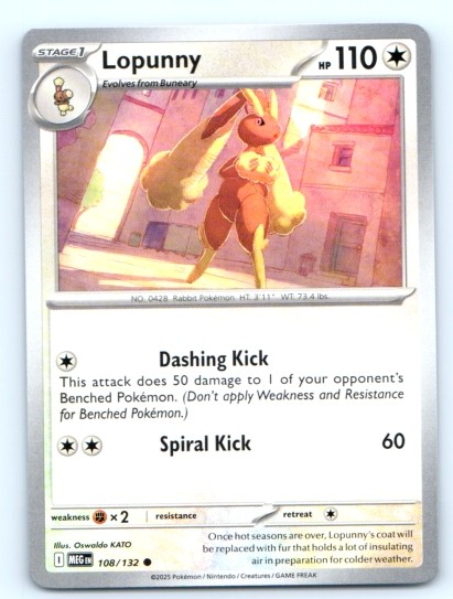 Lopunny 108/132 ~ English Near Mint