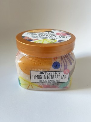 Tree Hut Shea Sugar Scrub, LEMON BLUEBERRY  Sweet 16 Limited Edition, 18 Oz NEW