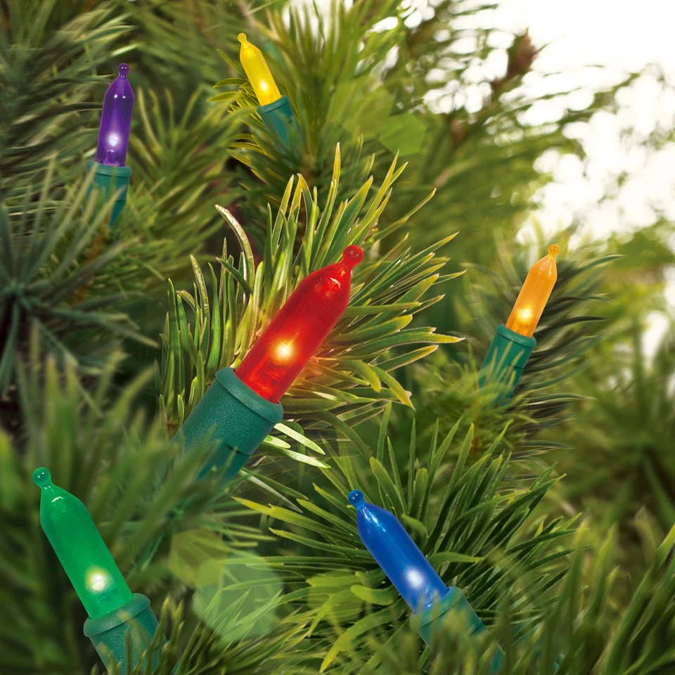Indoor/Outdoor 100-Count LED Mini Christmas String Lights, Multicolor, 19.5', - Image 2 of 4