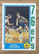 1974 Doug Collins Rookie Philadelphia 76ers Topps Basketball #129