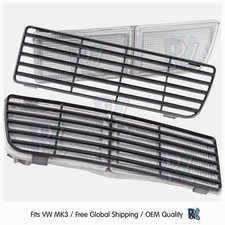 VW MK3 Golf Vento Jetta GTI VR6 Reflektorgitter Attrappe Blenden Stoßstange v...