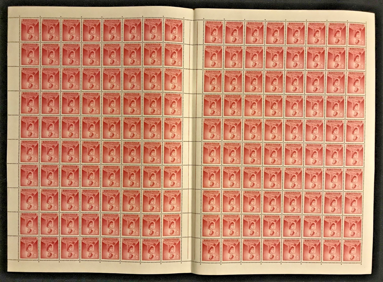 QE (1959) 4d Carmine-Lake *COMPLETE SHEET of 160* *MINT UNHINGED* (CV $1,000+)